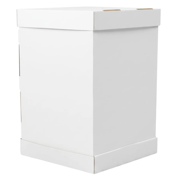 Jumbo-Tortenkarton für hohe Torten Weiß 30x30x45 cm