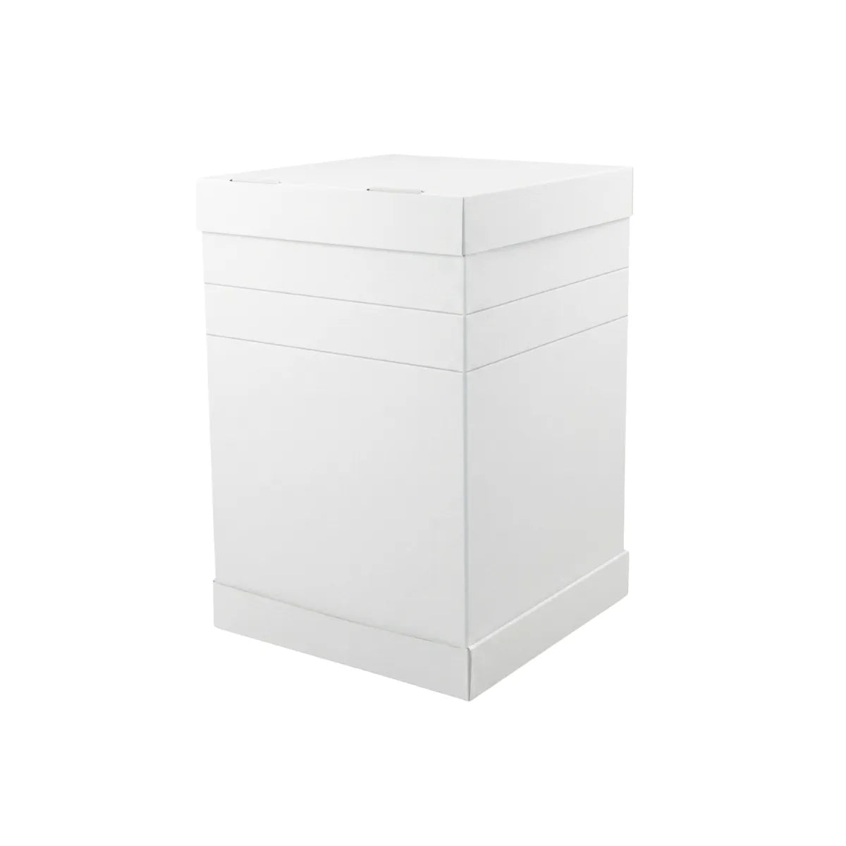 Jumbo-Tortenkarton höhenverstellbar Weiß 30x30 cm